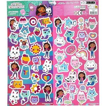 samolepka 2 archy klasických samolepek gábinin kouzelný domek