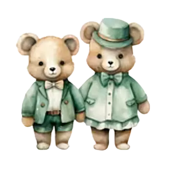 Nášivka Nažehlovací obrázek - medvědí pohoda VI (9,0 x 8,8 cm)