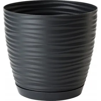 Květináč Květináč plast černý Form-Plastic 14,7 cm x 14,7 cm x 13,6 cm