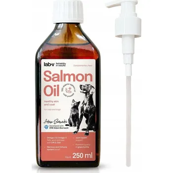 Lab-V Lososový Olej 100% Pro Psa a Kočku 250ml Lisovaný Za Studena
