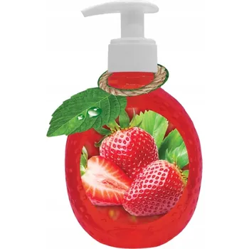 Mýdlo Tekuté mýdlo na ruce s pumpičkou Lara 375 Ml Jahoda (Strawberry)