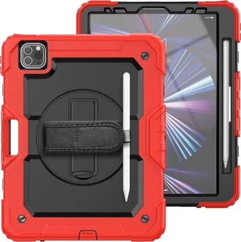 Pouzdro na tablet VSECHNONAMOBIL 77881 SOLID 360 Odolný obal pro Apple iPad Air 11 2025 / Air 11 2024 červený
