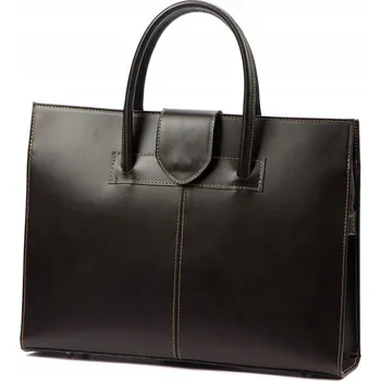 Kabelka Camilla dámská kufřík taška na dokumenty do práce, přírodní kůže, velká