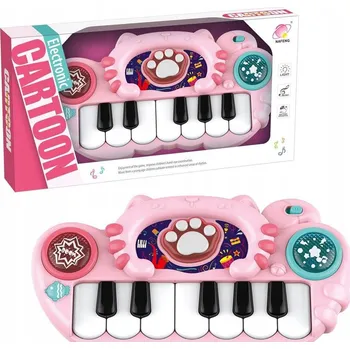 Interaktivní hudební vzdělávací Hračka pro děti Pianinko Kotek Różowe
