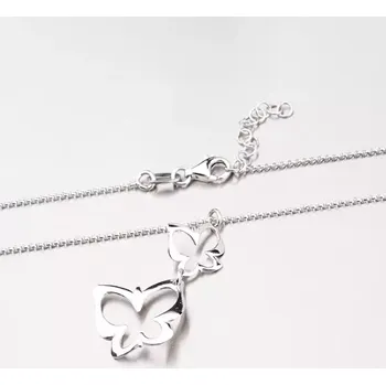 Náhrdelník Náhrdelník s motýlky - stříbro 925 N1401574-0331-SLX délka 42 cm