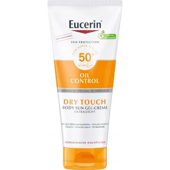 Přípravek na opalování Eucerin Oil Control Ochranný Gel-krém na tělo SPF 50+ - ultralehký, 200 ml