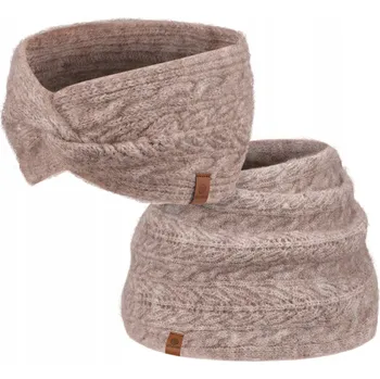 Nákrčník Betlewski Teplá sada: Dámský zimní nákrčník a hřejivá čelenka