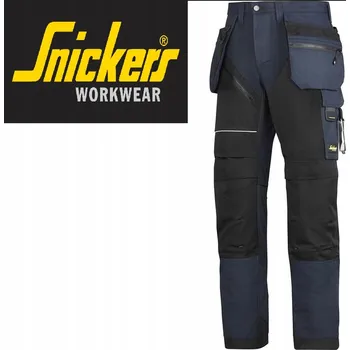 montérky Kalhoty Snickers RuffWork tmavě modré 6202 s kapsami na nářadí VEL.88