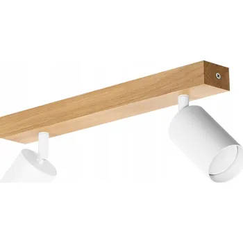 Stropní Svítidlo LED stropní svítidlo dubové Modern 35 cm GU10 bílé nastavitelné nástěnný
