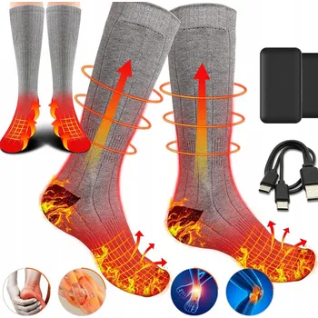 Pánské ponožky Vyhřívané ponožky s USB 4000mAh a baterií, vyhřívané ponožky na nohy