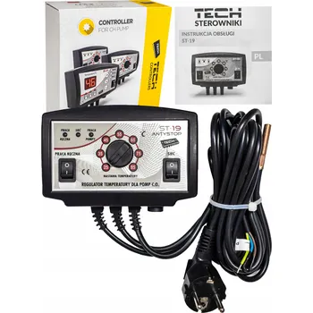 Zabezpečení domácnosti Regulátory pro oběhová čerpadla topení s funkcí Antystop ST-19 WG.14.0104 Tech Sterowniki