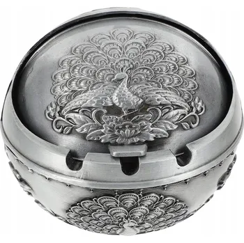 Popelník ELEGANCKI POPIELNICZEK BIURKOWY W STYLU EUROPEJSKIM Z STOPU CYNKU