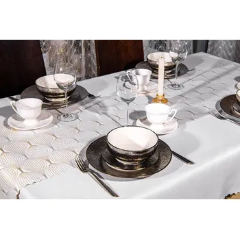 ubrus Vánoční běhoun na stůl sváteční hvězda 40x180 SW31