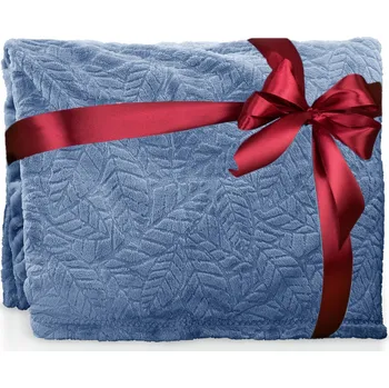 deka Deka z mikrovlákna ePrezenty 200 cm x 160 cm modrá