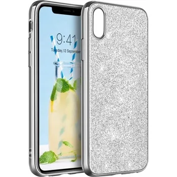 Pouzdro na mobilní telefon Zadní Kryt Pskom pro Apple iPhone XR stříbrný