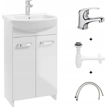 Koupelnový nábytek Koupelnová skříňka s umyvadlem Deftrans Mila 85x50x40 cm bílá