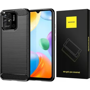 Pouzdro na mobilní telefon Zadní Kryt Spacecase pro Xiaomi Redmi 10C, černý
