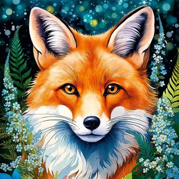 Puzzle Puzzle Cherry Pazzi 1000 dílků - Liška v květinách (Red Fox in Flowers)