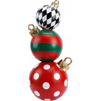 Vánoční dekorace Vánoční dekorace XXL Vánoční Baňky 82 cm, barevné vánoční vánoční baňky