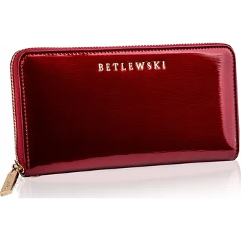 Peněženka Betlewski dámská peněženka z pravé kůže červená