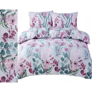 Povlečení FLANELOVÉ povlečení hřejivé 160x200 + 2 povlaky na polštáře ČESKÁ VÝROBA, lístky, květiny