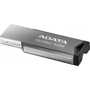 USB flash disk Flash disk ADATA UV250 32 GB USB 2.0 stříbrný