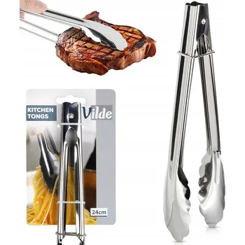 Příslušenství pro gril Univerzální kuchyňské grilovací kleště na servírování grilu 24 cm