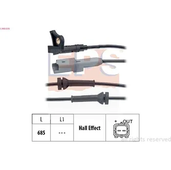 ABS Snímač, počet otáček kol EPS 1.960.035