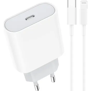 SAKAHYRO SÍŤOVÁ NABÍJEČKA 20W PD + KABEL LIGHTNING USB-C iPHONE APPLE 2M