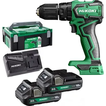 HiKOKI (Hitachi) DV18DDWRZ Aku příklepová vrtačka, 2 x aku + nabíječka