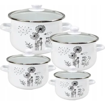 Sada nádobí Sada hrnců Koko DANLIGHTS smaltovaná 8 dílů