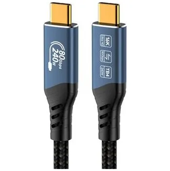 Kabel do PC PremiumCord USB4™ Version2.0 80Gbps 16K@60Hz 240W Thunderbolt 3 a 4 kabel 1,2m