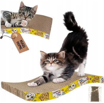 Škrabadlo pro kočky Przydasie.pl vlna do 60 cm vícebarevná lepenka