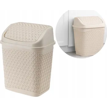 Odpadkový koš ORION Výklopný koš 6,2l 23x18x29,5 cm béžová