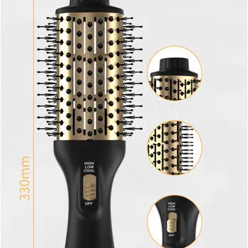 Žehlička na vlasy Rotační kartáč na vlasy 4v1 s ionizací - fén a kulma v jednom