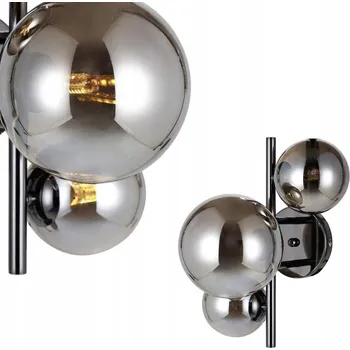 Nástěnné svítidlo Nástěnné svítidlo Italux černé, stříbrné G9 5 W