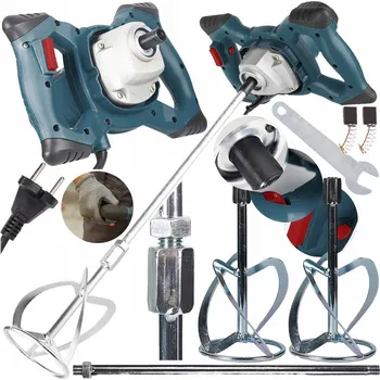 Míchadlo ELEKTRICKÉ MÍCHADLO MÍCHAČKA NA MALTY LEPIDLA + 2 X MÍCHACÍ METLA 2600W