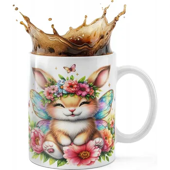 KERAMICKÝ HRNEK 330ML S POTISKEM – ZVÍŘATA KRÁLÍK