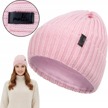 Čepice Molti zimní čepice beanie růžová, velikost 55-60