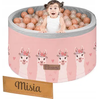 Suchý bazén Suchý bazén Flumi růžový pěnový 90 x 90 cm s 200 míčky