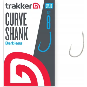 Rybářský háček Trakker Curve Shank 8 Háčky na zem, 10 ks