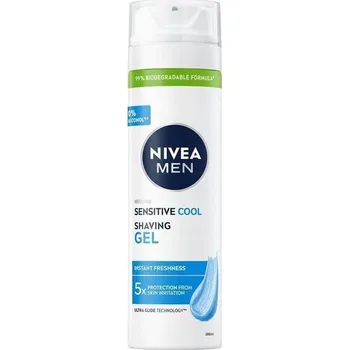 Nivea MEN Sensitive Cool chladivý gel na holení pro muže 200 ml