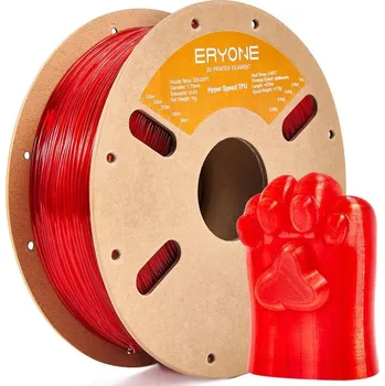 Filament ERYONE TPU Filament - průhledná červená 1 kg - Filament