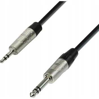 Audio kabel Kabel jack 3,5 mm - jack 6,3 mm Adam Hall K4BVW 3 m