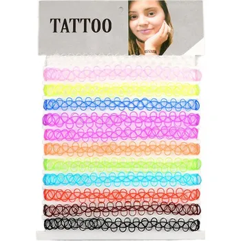 Náhrdelník KLASICKÝ CHOKER NÁHRDELNÍK Gothic CH13 Set / Sada