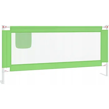 Dětská zábrana Zábrana k dětské postýlce, zelená, 200x25