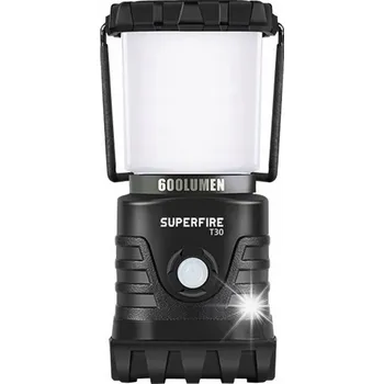Svítilna SUPERFIRE KEMPINGOVÁ TURISTICKÁ LAMPA AKUMULÁTOROVÁ LED USB POWERBANKA