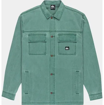 Pánská košile Quiksilver Mohab Washed Twill (trekking green) M, zelená