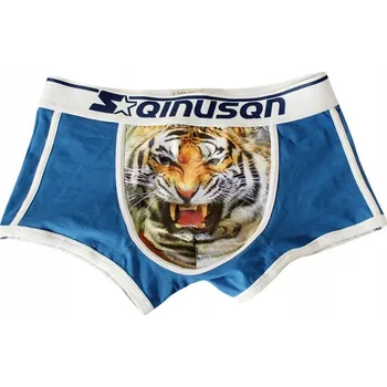 Boxerky Vtipné pánské BOXERKY tygr SLIPY dárek pro MUŽE 3D vzor - XXL