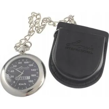 Hodinky KAPESNÍ HODINKY S ŘETÍZKEM - ČERNÝ CIFERNÍK (11385)